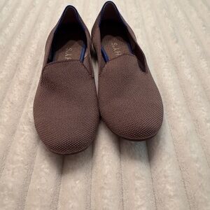 Rothy's Slip-On Knit Flats in Taupe Brown
